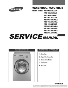 Samsung WF316CAW XAA Service Manual